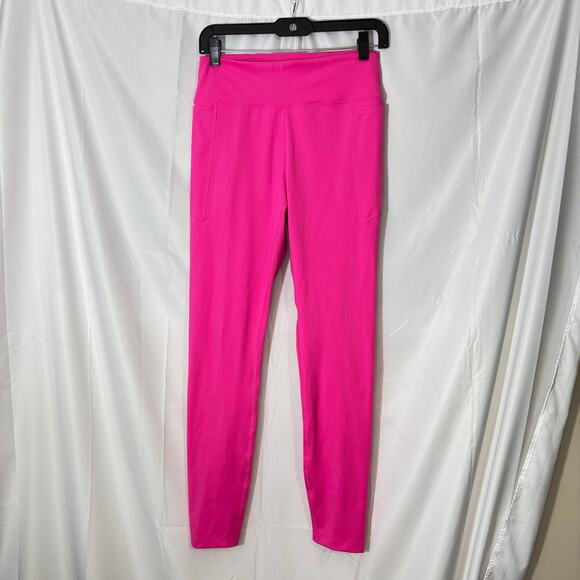 Victoria’s Secret PINK Active Magenta Leggings Medium Pockets - Picture 3 of 8